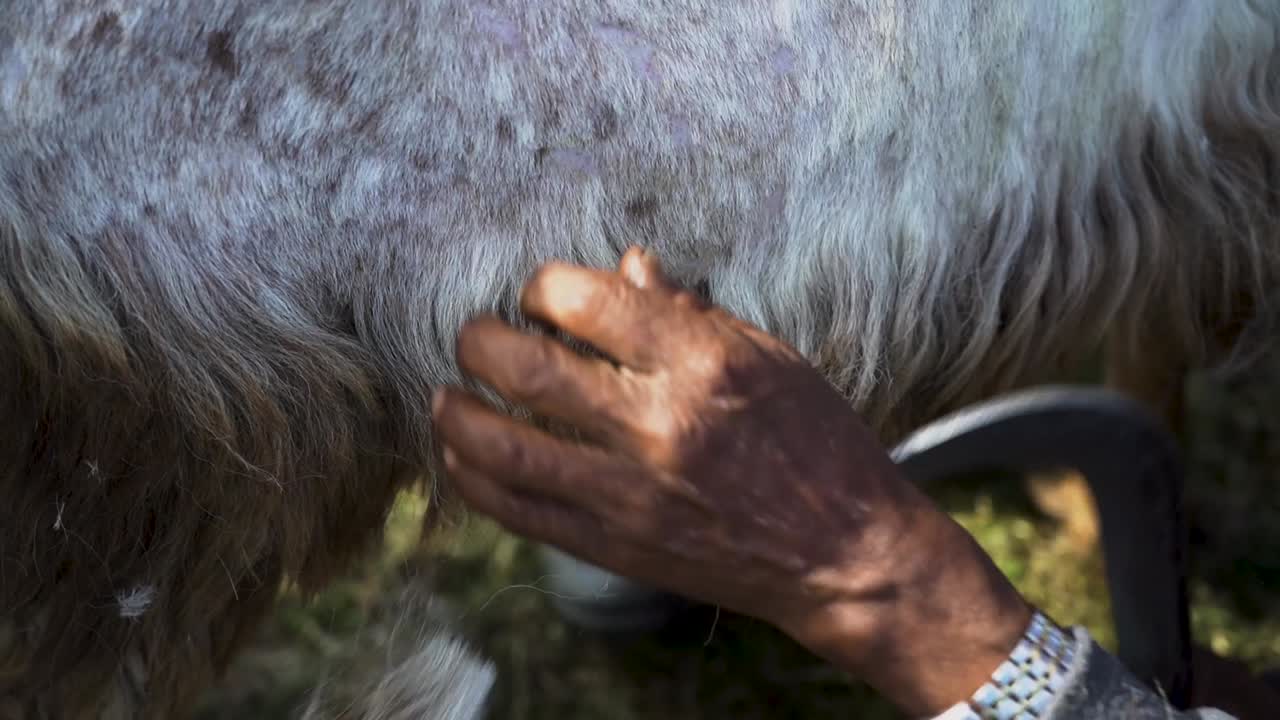 Landscape view of snow covered mountain in Lamjung, Nepal.