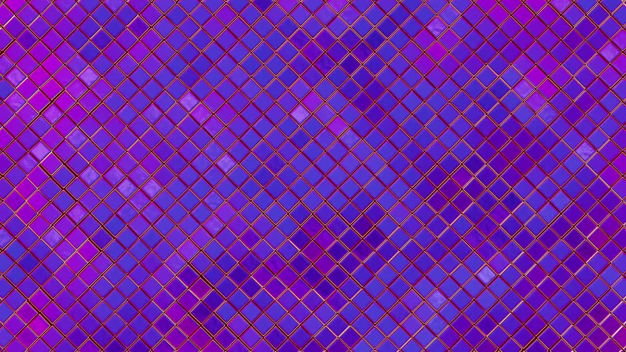 Colorful wall with rhombus shapes. Abstract computer graphics