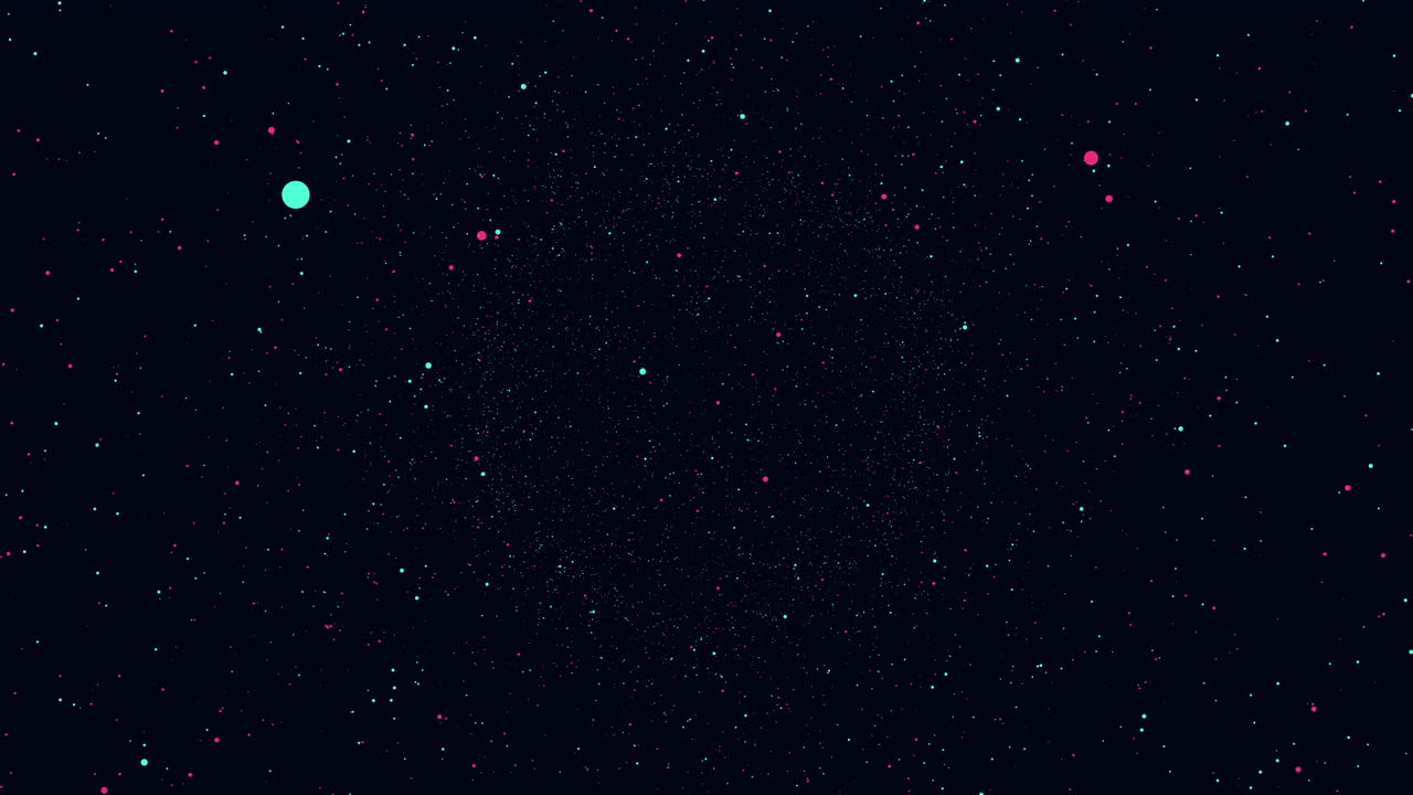 noche estrellada un cielo oscuro brilla con pequeñas estrellas rojas, amarillas y azules