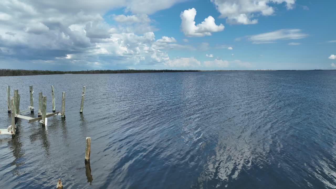 calooshatchee 강 의 공중 사진