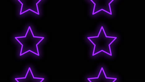 stars pattern with pulsing neon purple light 3