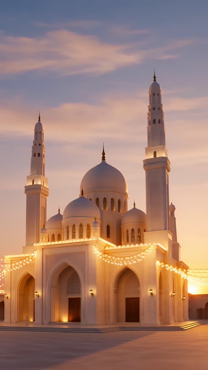 Eid al-Adha Moschea Sfondo islamico 4K