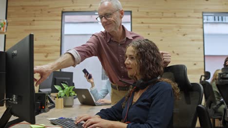 people working together in an office
