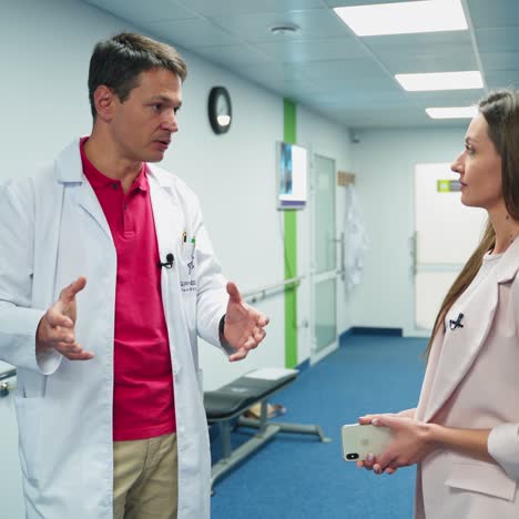 doctor talking to his patient