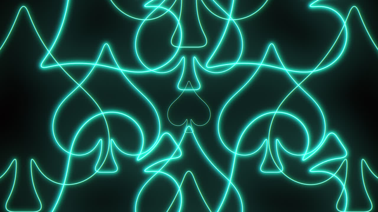patrón azul neón futurista con movimiento circular dinámico