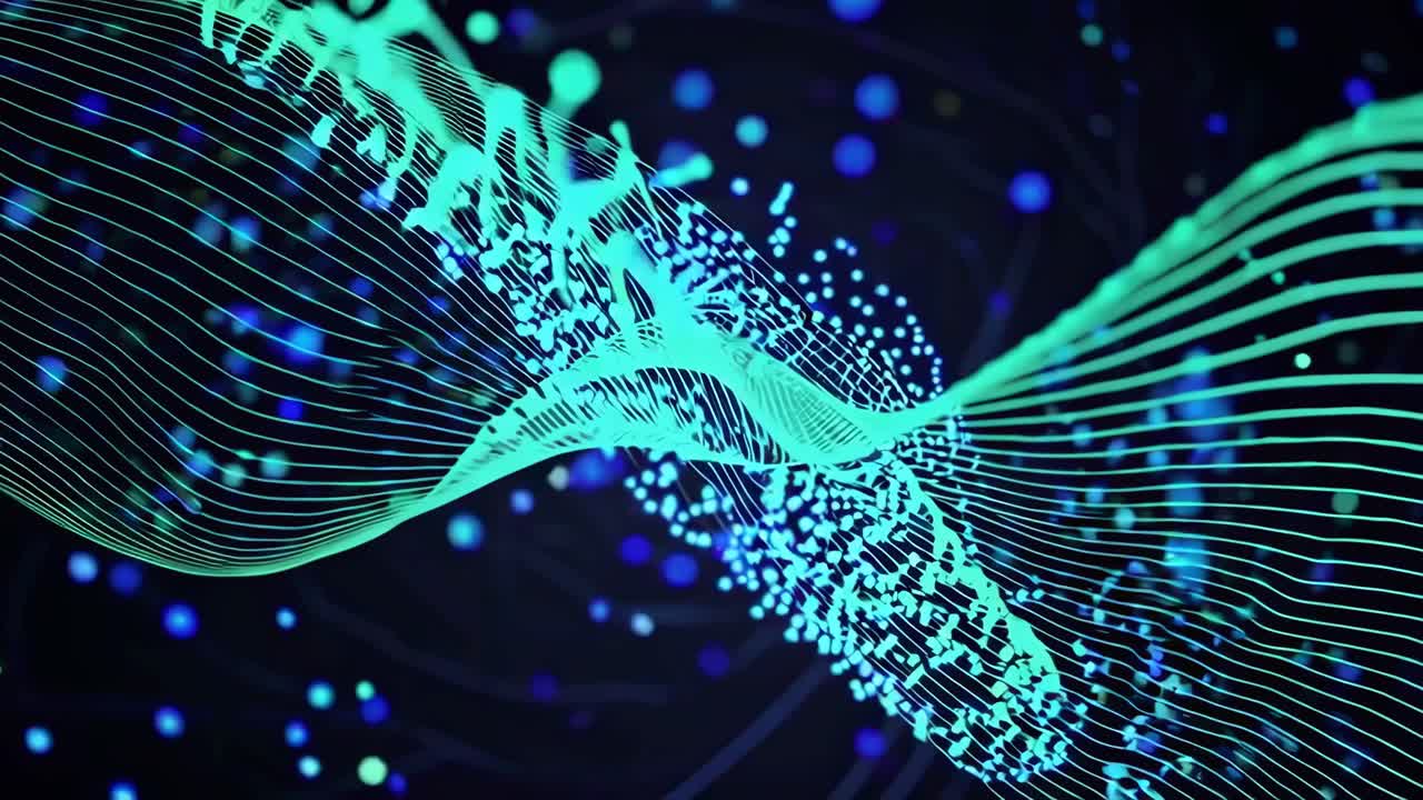 Abstract Digital Wave Pattern