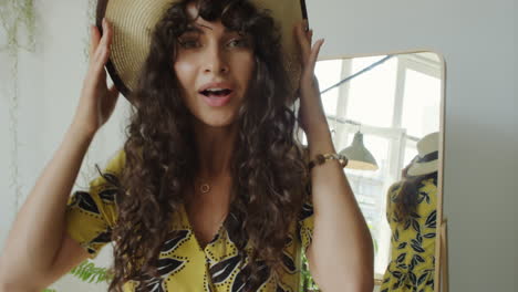 multiclip of pretty girl get dressed