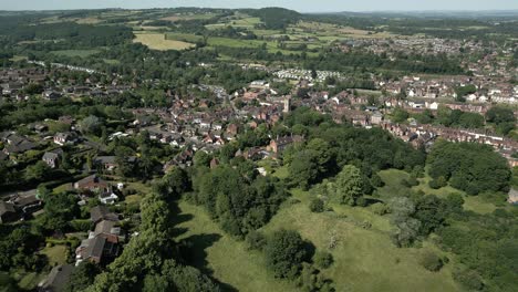 uk town bewdley worcestershire england aerial landscape summer