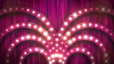 the cabaret stage.theater lights decration.loop.