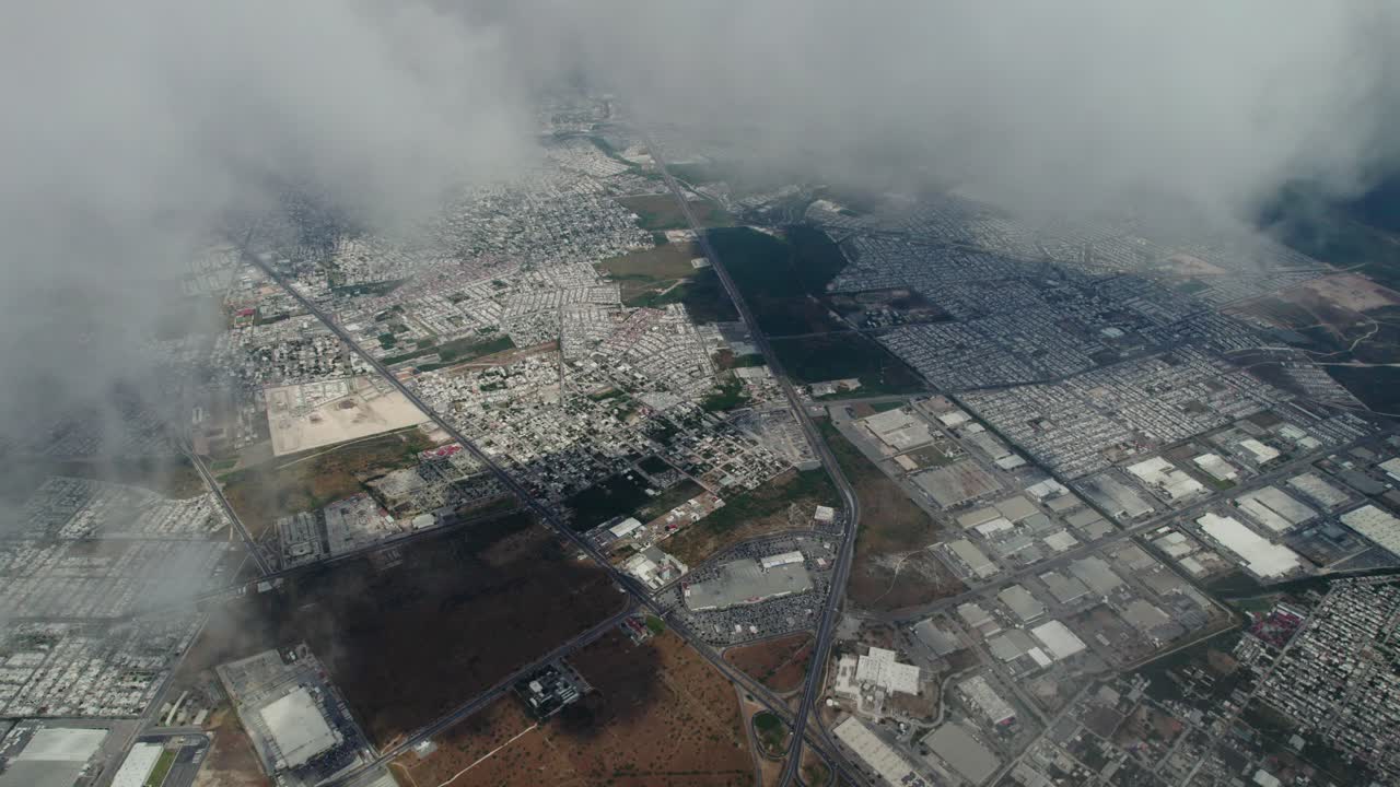 Aerial View Reynosa: Vast Urban Area in Tamaulipas, Mexico Panorama