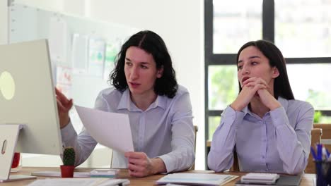 Business colleagues working together in the office