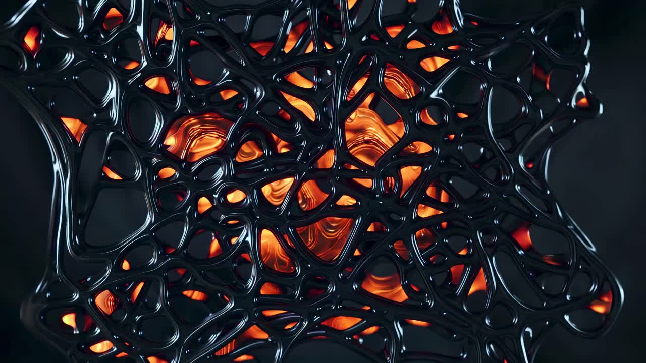 Abstract Liquid Metal Fractal Design