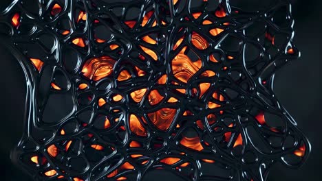 abstract liquid metal fractal design
