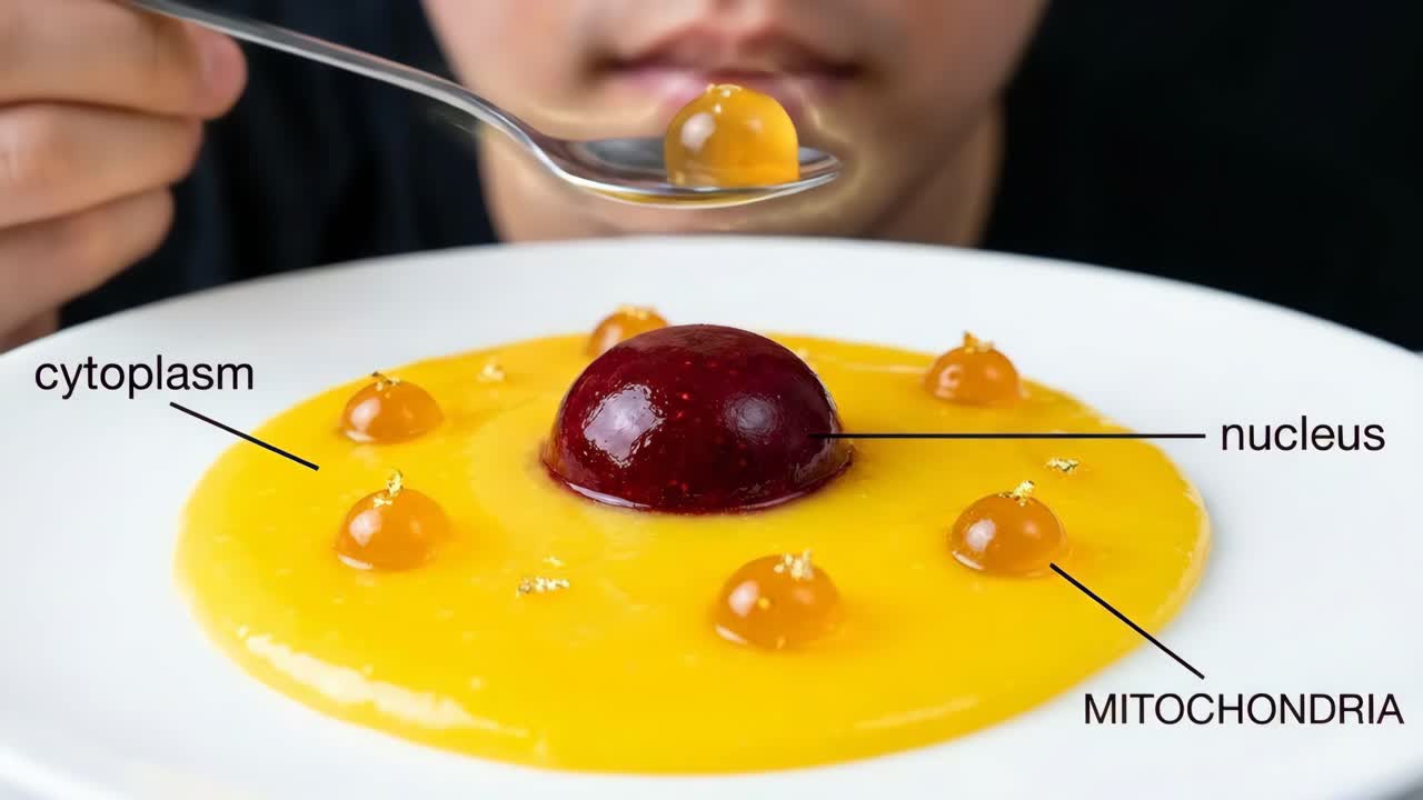Dessert cellulare commestibile