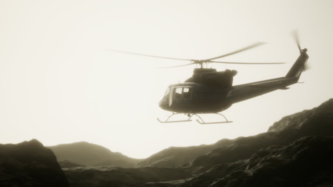 helicóptero militar de los estados unidos en vietnam.