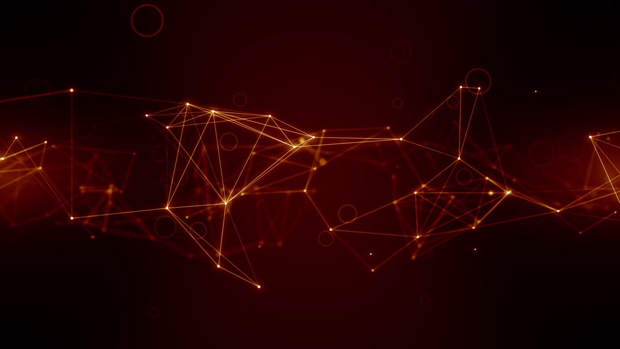 plexus abstracto de red títulos de tecnología ciencia de fondo bucle