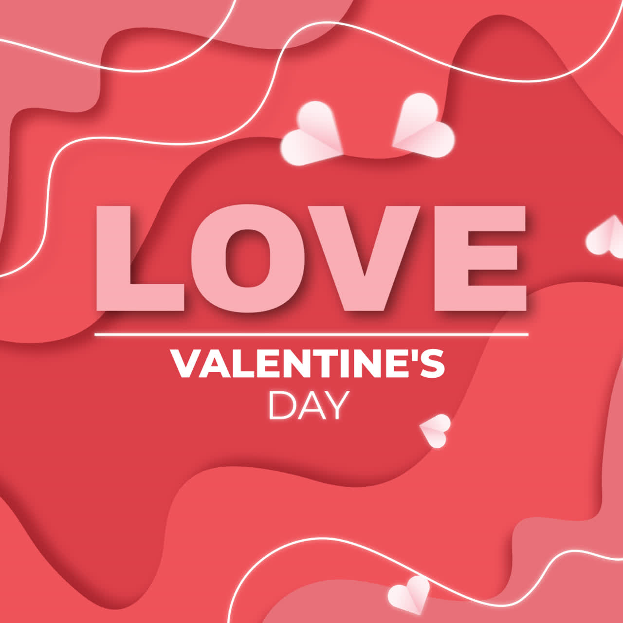 плакат с любовью на день святого валентина