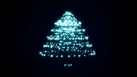 fondo abstracto con partículas árbol de navidad
