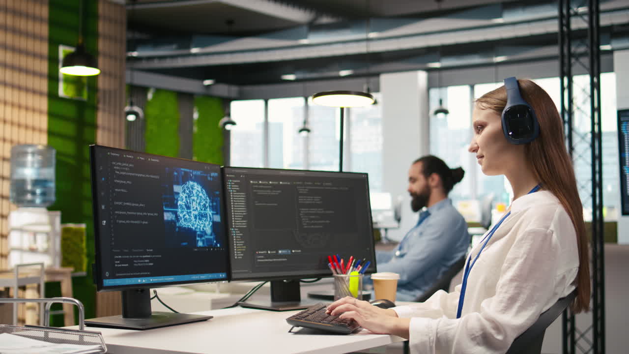 Junior Dev Developing Ai Software Applications, Optimizing Code, Listening Music