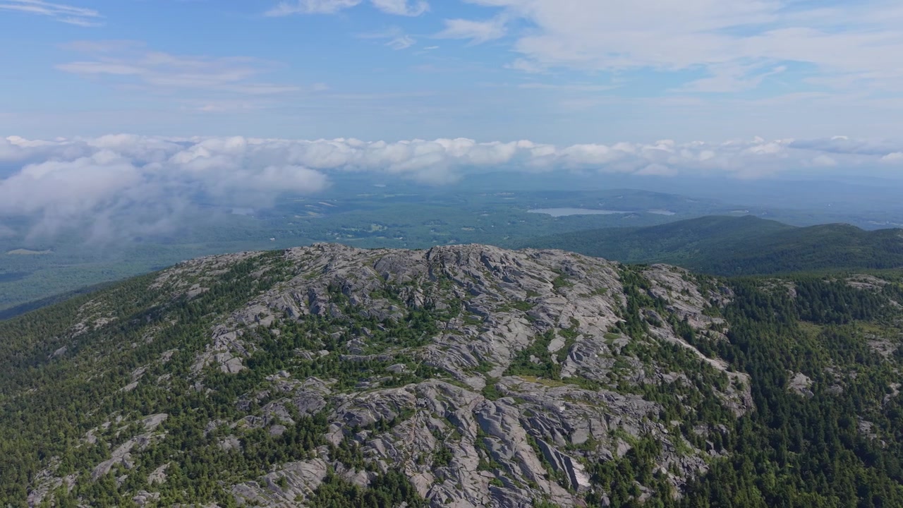 Aerial view of Mount Monadnock in New Hampshire, USA