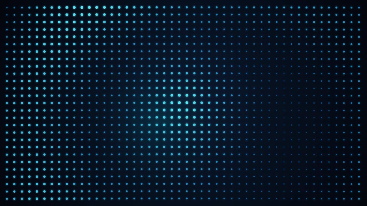 Abstract Motion Background with Pulsing Blue Light Dots