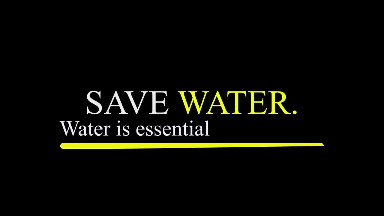 물을 절약하라 - 세계 물 날 - 물을 절감하라 캠페인