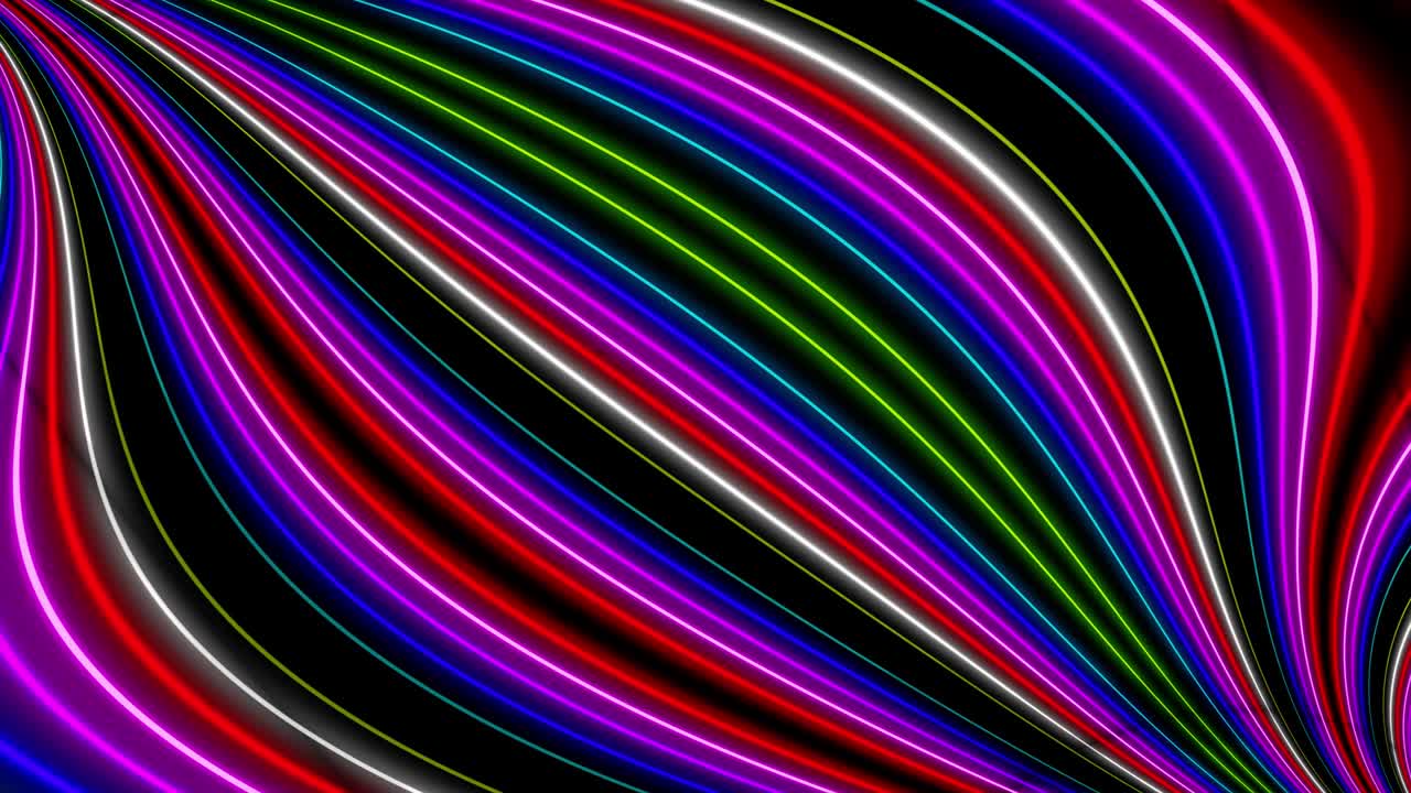 Neon line illumination animation motion graphics