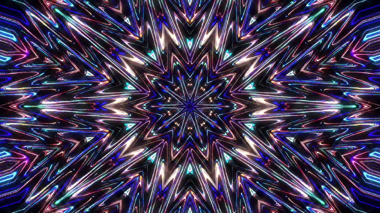 luz abstracta brillante que gobierna el color completo, caleidoscopio