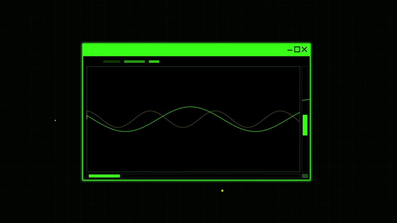 Digital Oscilloscope Interface Displaying Sine Waves