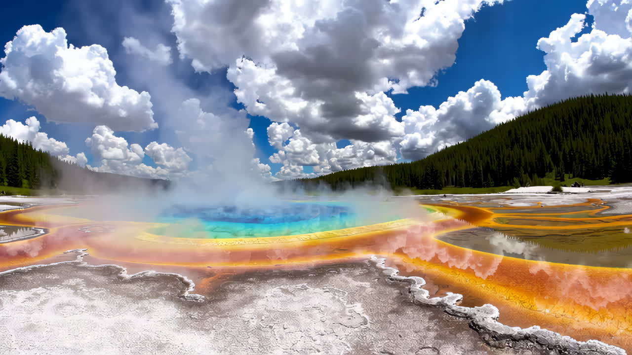 gran manantial prismático en el parque nacional de yellowstone