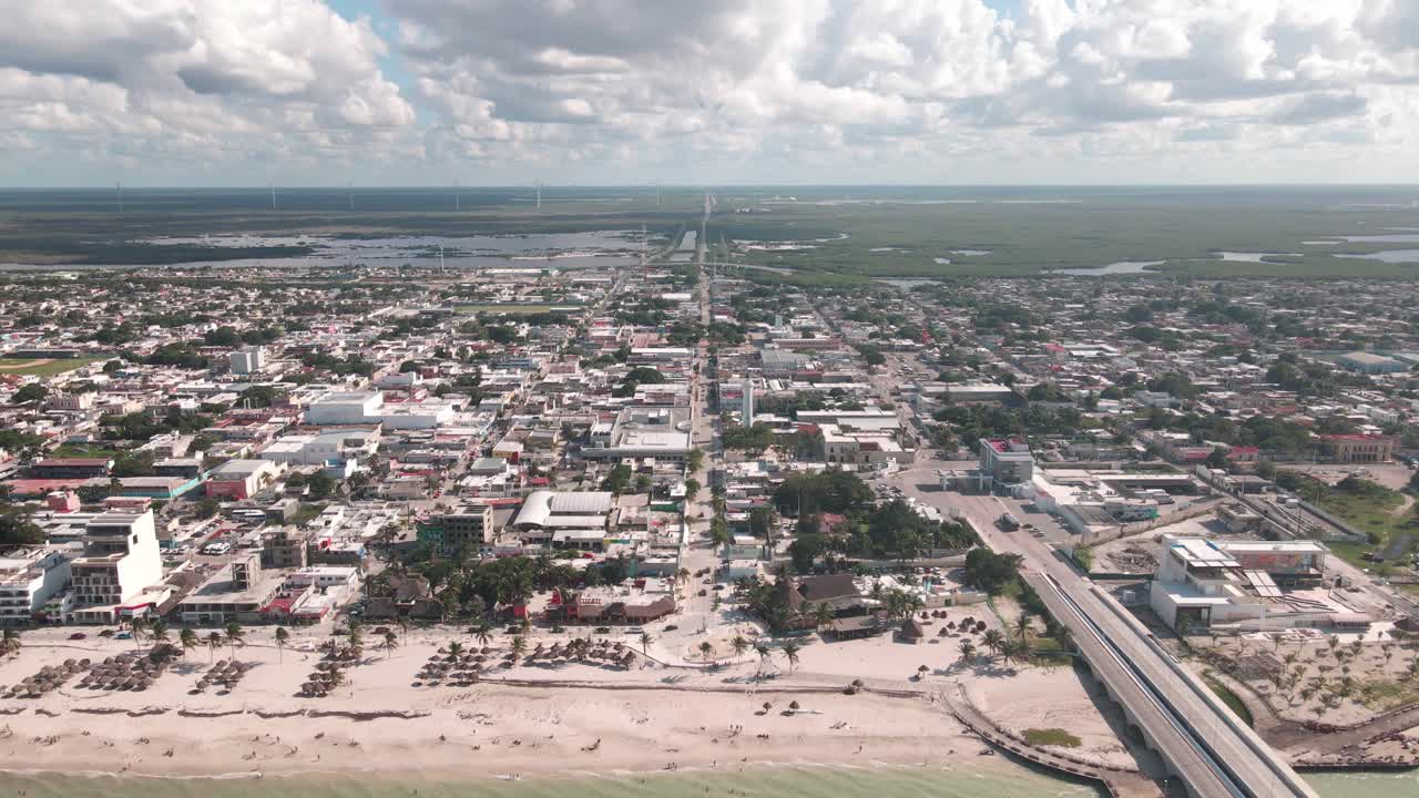 playa de puerto progreso. yucatán. méxico