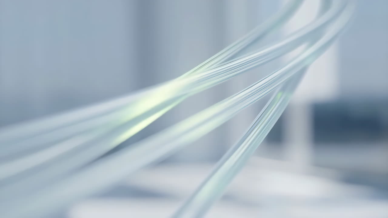 Abstract Fiber Optics Data Transmission