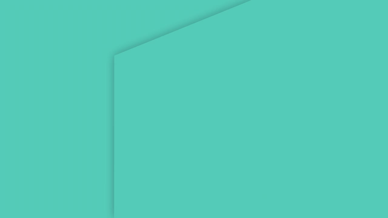 Abstract Geometric Transition with Mint Green Shapes