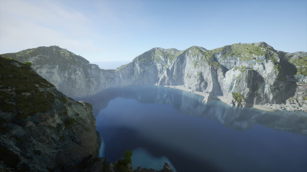 해안 산악 풍경