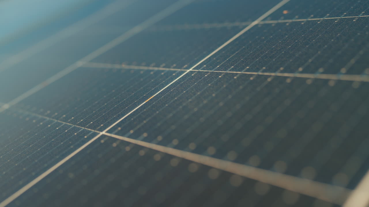 Close-up of a solar panel