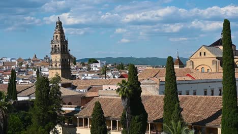 view of the alcazar de los reyes cristianos, cordoba, spain