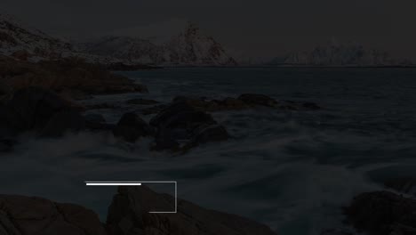 winter coastline in the arctic