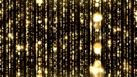 particles gold glitter bokeh award dust abstract background loop