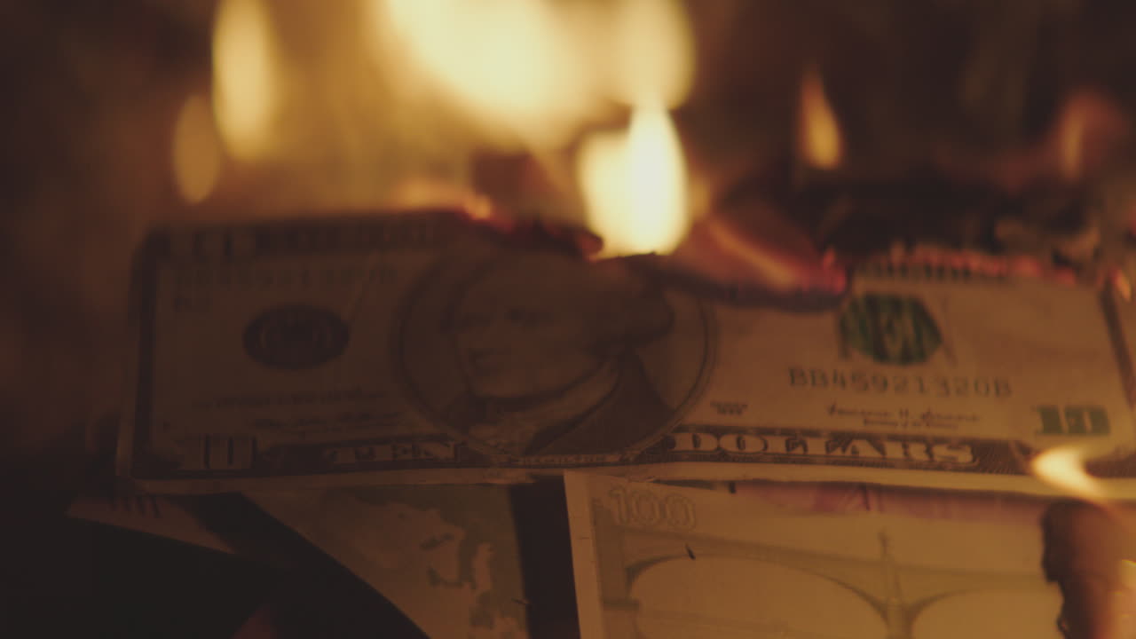 Burning Money: A Symbol of Financial Loss