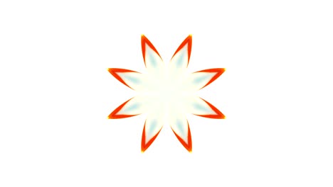 movimiento de caleidoscopio abstracto: círculos geométricos y formas de estrellas