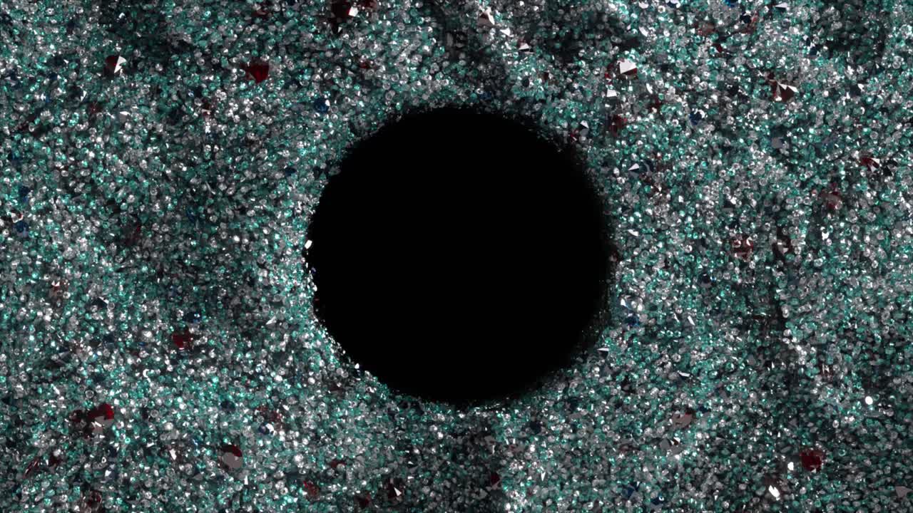 fondo del círculo de piedras preciosas abstractas