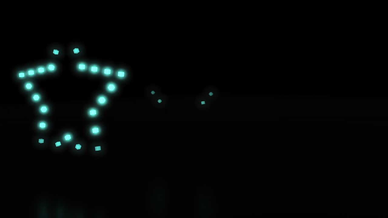 espectáculo de luces de estrellas en bucle