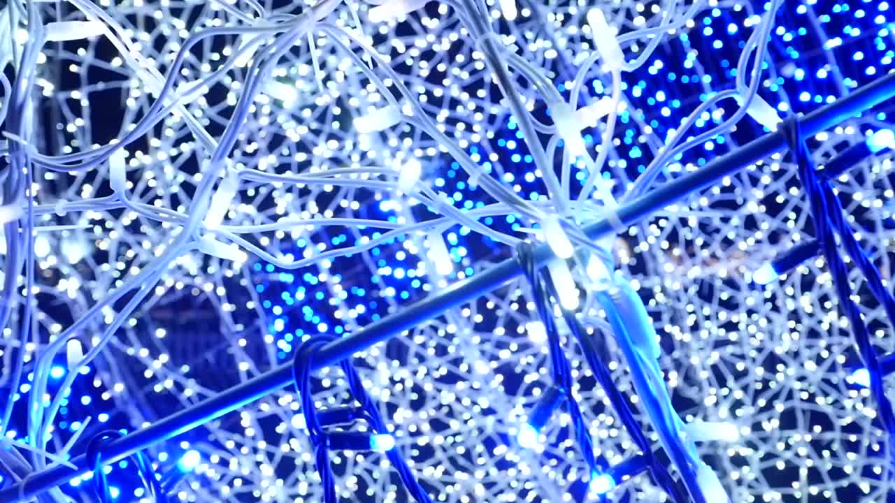 Christmas Lights in Slow motion