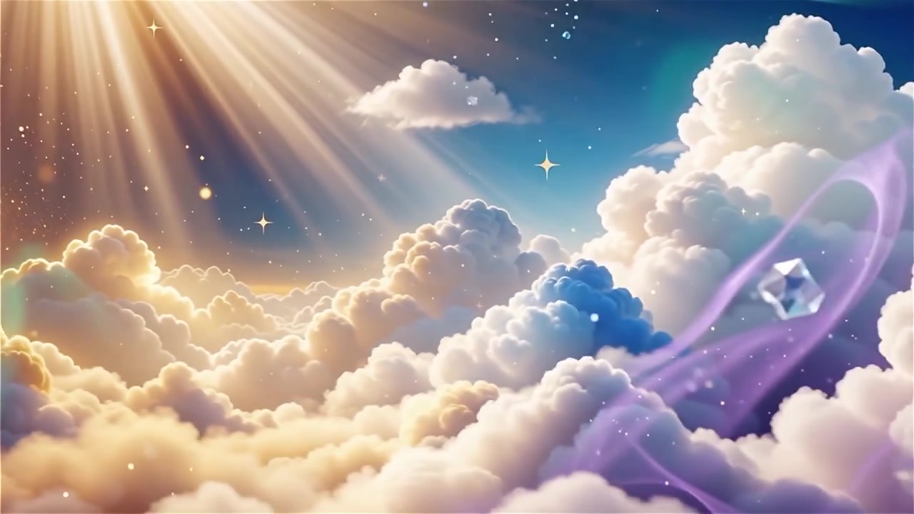 Christian Heavenly Light Worship Background