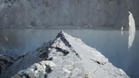 Holzfässer-Mit-Meeresfischen-Am-Sandstrand