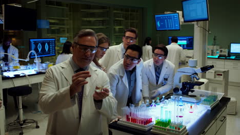 scientists conducting research in a laboratory