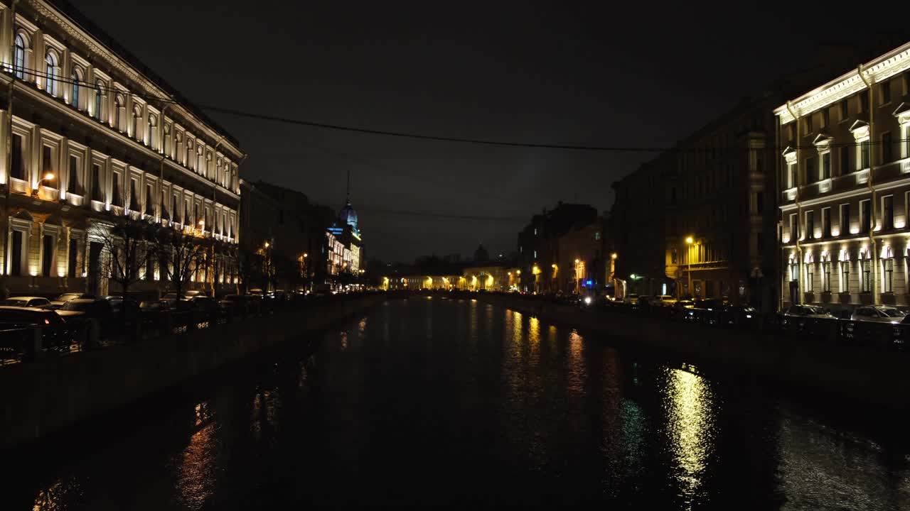санкт-петербургский канал ночью