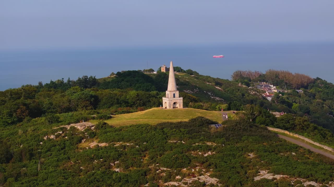 4K Cinematic Drone Footage of the Obelisk in Killiney Hill, Co.Dublin - Ireland 34