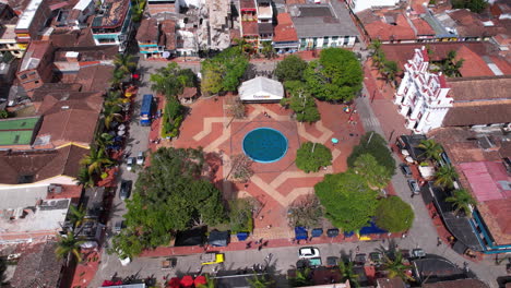 aerial view of guatape, antioquia, colombia