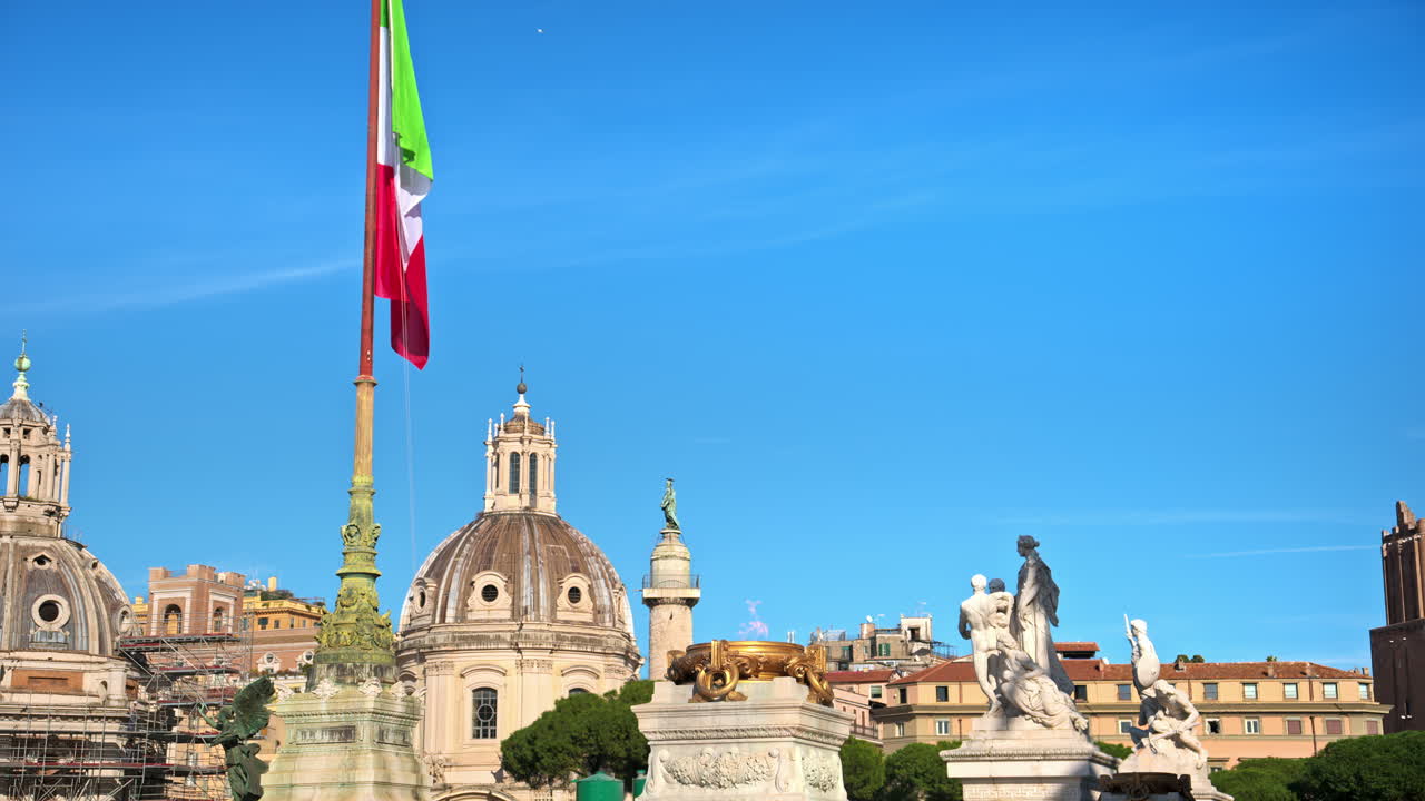 Eternal flame - Unknown Soldier Memorial - Altar of the, Rome Italy